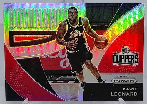 2021-22 Panini Silver Prizm Dominance Kawhi Leonard Los Angeles Clippers #22