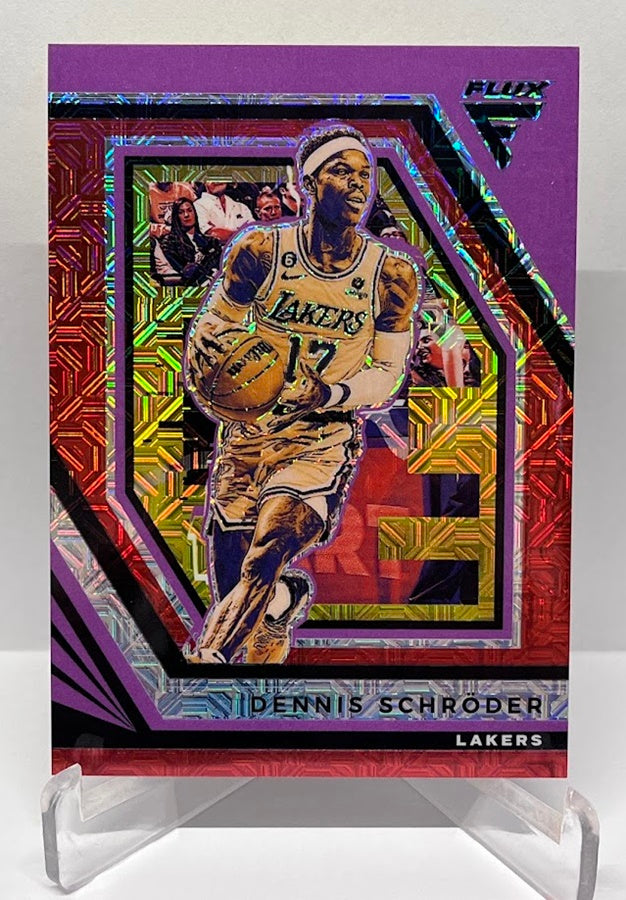 2022-23 Panini Flux Red Mojo Prizm Dennis Schröder Lakers #21/99 #192