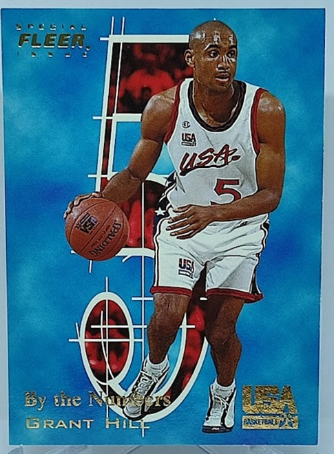 1996 Fleer Special Issue By the Numbers Grant Hill Team USA #12