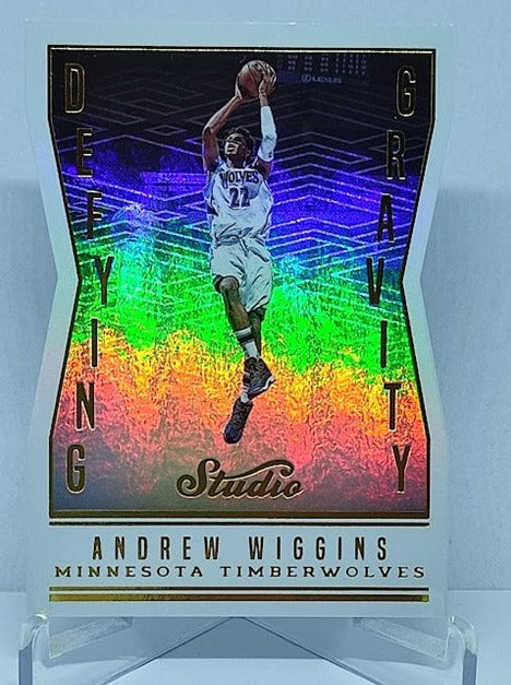 2016-17 Panini Studio Defying Gravity Die-Cut Andrew Wiggins Timberwolves