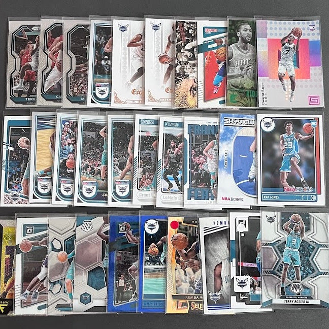 30 Card Team Lot CHARLOTTE HORNETS Rookies & Veterans A