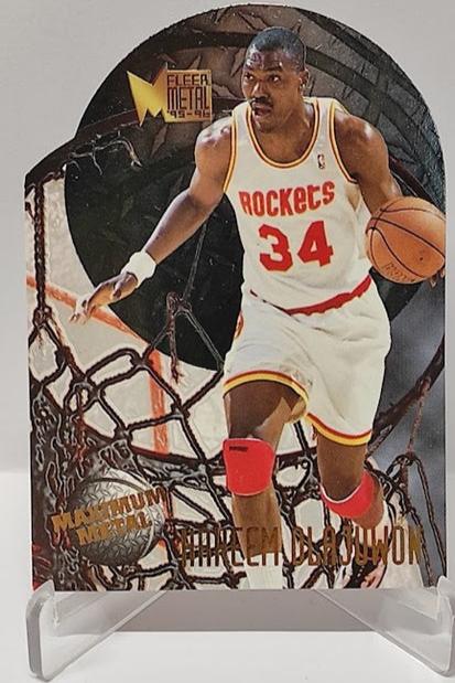 1995-96 Fleer Metal Maximum Metal Hakeem Olajuwon Rockets #7 *2