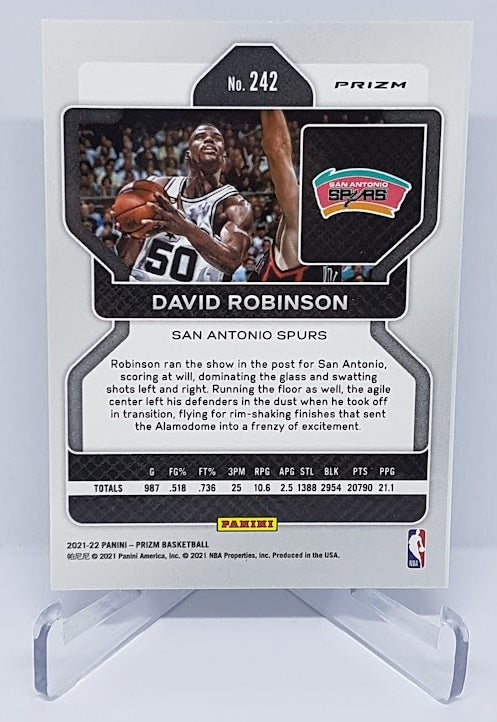 2021-22 Panini Prizm Silver David Robinson Spurs #242