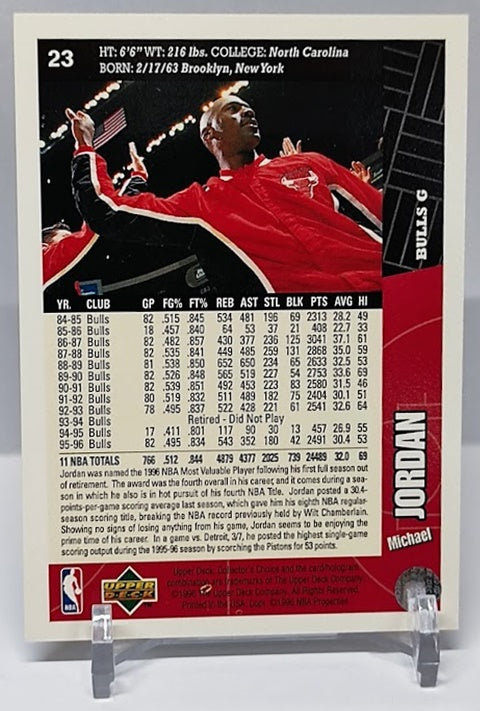 1996-97 Upper Deck Collectors Choice Michael Jordan Bulls #23 *2