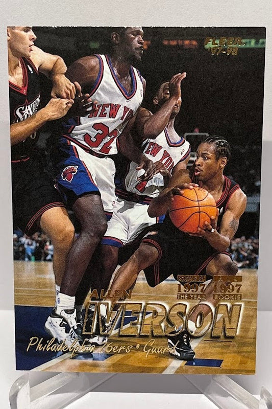 1997-98 Fleer ROY Allen Iverson Philadelphia 76ers #300