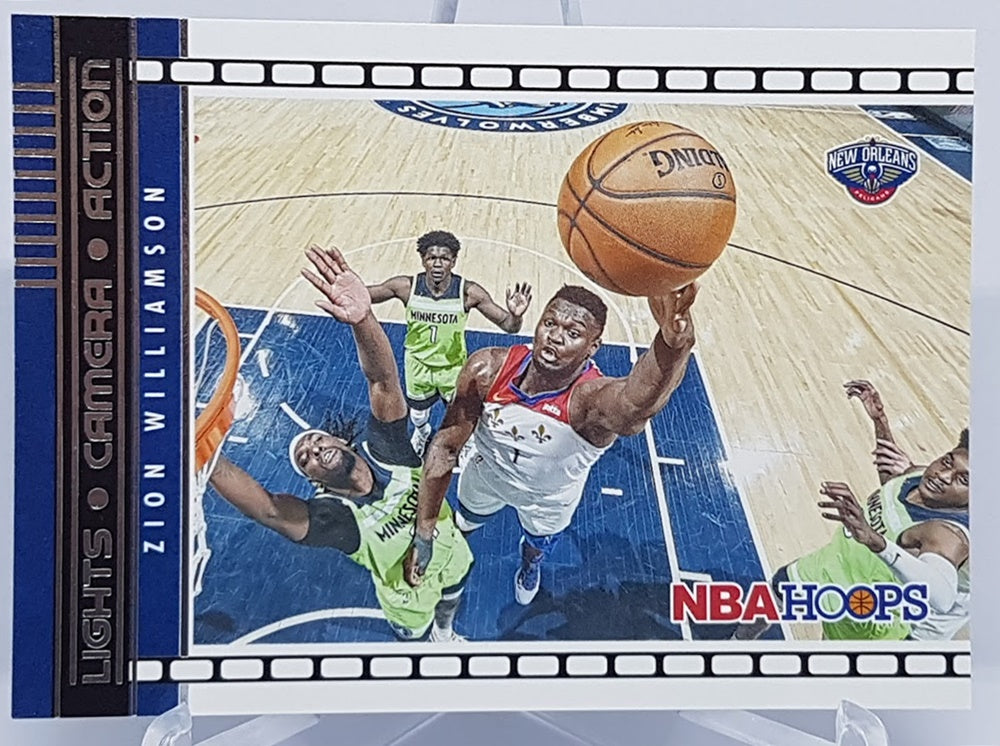 2021-22 Panini Hoops Lights Camera Zion Williamson Pelicans #16