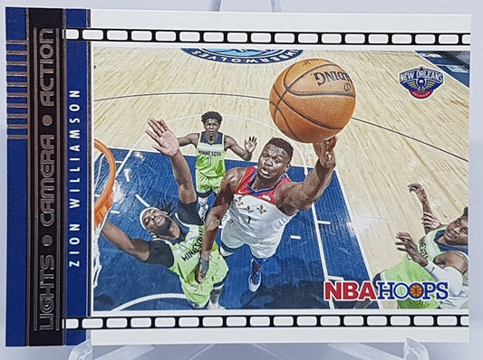 2021-22 Panini Hoops Lights Camera Zion Williamson Pelicans #16