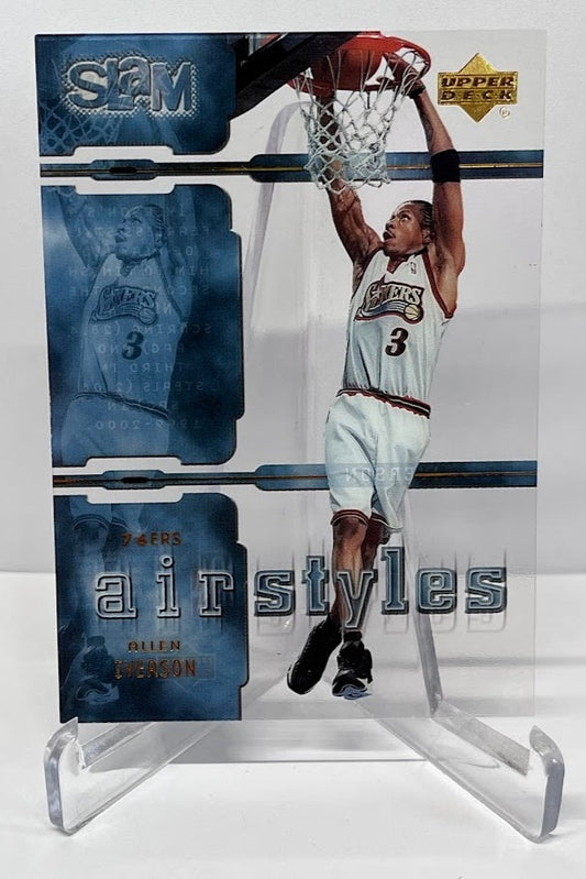 2000 Upper Deck Slam Airstyles Allen Iverson Philadelphia 76ers #6