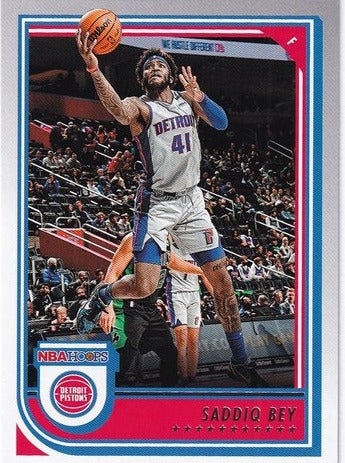 2022-23 Panini Hoops Saddiq Bey Pistons #62