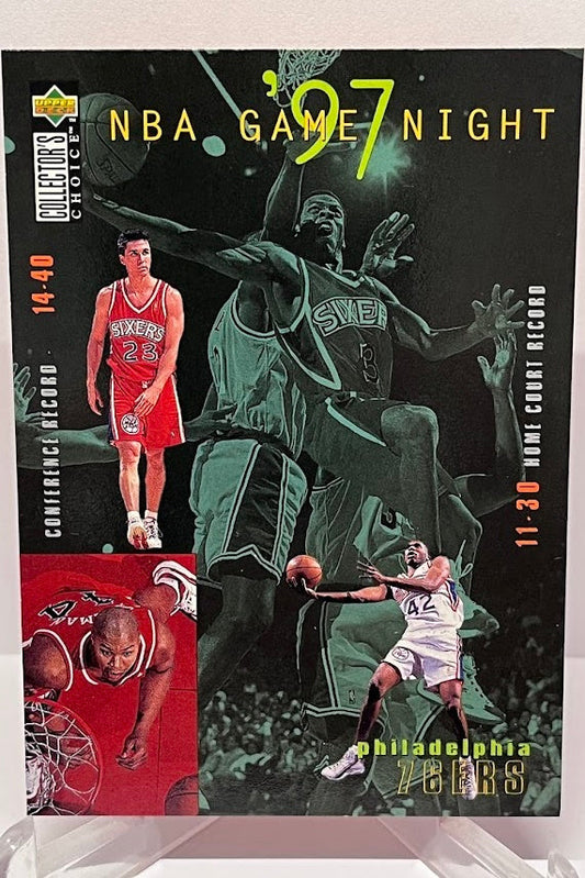 1997 Upper Deck Collectors Choice Game Night Allen Iverson 76ers #175