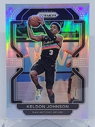 2021-22 Panini Prizm Silver Keldon Johnson Spurs #210