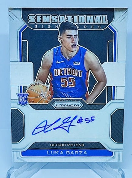 2021-22 Panini Prizm Sensational Signatures RC Luka Garza Detroit Pistons