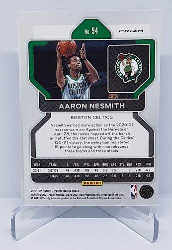 2021-22 Panini Prizm Silver Aaron Nesmith Celtics #94