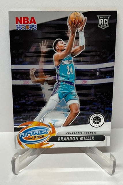 2023-24 Panini Hoops Premium Attack The Rack RC Brandon Miller #10