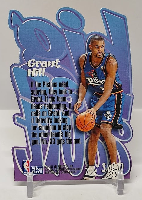 1996-97 Skybox Z-Force Big Man On Court Grant Hill Pistons #3 *2