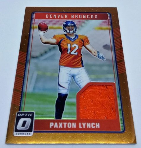 2016 Donruss Optic Memorabilia Paxton Lynch Broncos