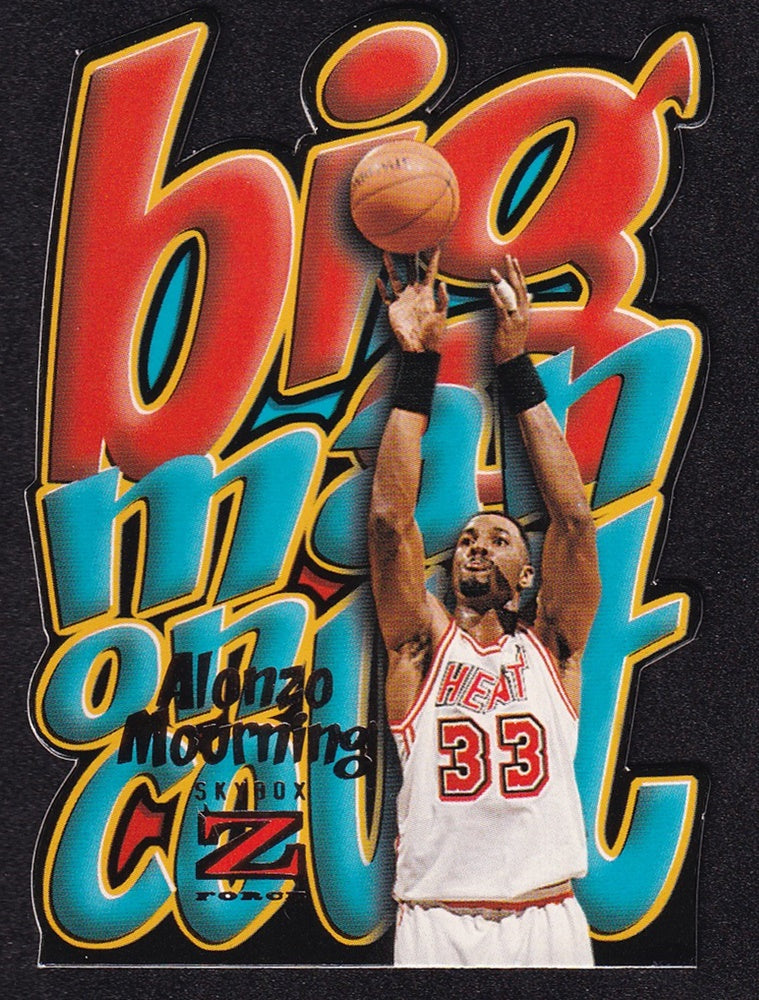 1996-97 Skybox Z-Force Big Man On Court Alonzo Mourning Miami #6 *2