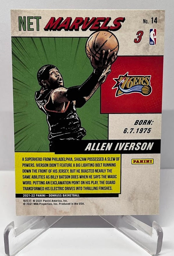 2021-22 Panini Donruss Net Marvels Allen Iverson Philadelphia 76ers #14
