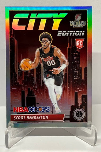 2023-24 Panini Hoops Premium Prizm City Edition RC Scoot Henderson Portland #5