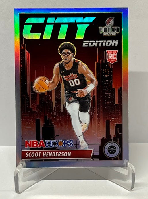 2023-24 Panini Hoops Premium Prizm City Edition RC Scoot Henderson Portland #5