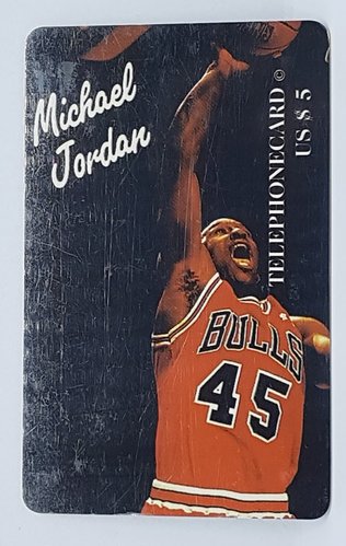 Michael Jordan Chicago Bulls Telephonecard US 5 $ Limited 1792 of 2000