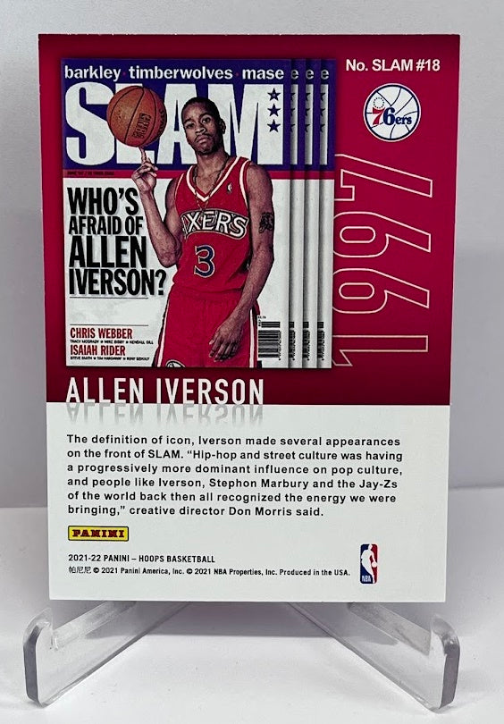 2021-22 Panini Hoops Slam Allen Iverson Philadelphia 76ers #18