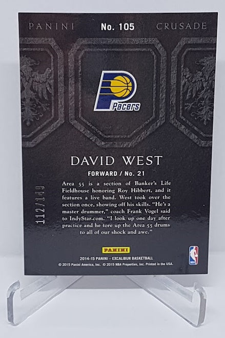 2014-15 Panini Excalibur Crusade David West Pacers 112/149 #105