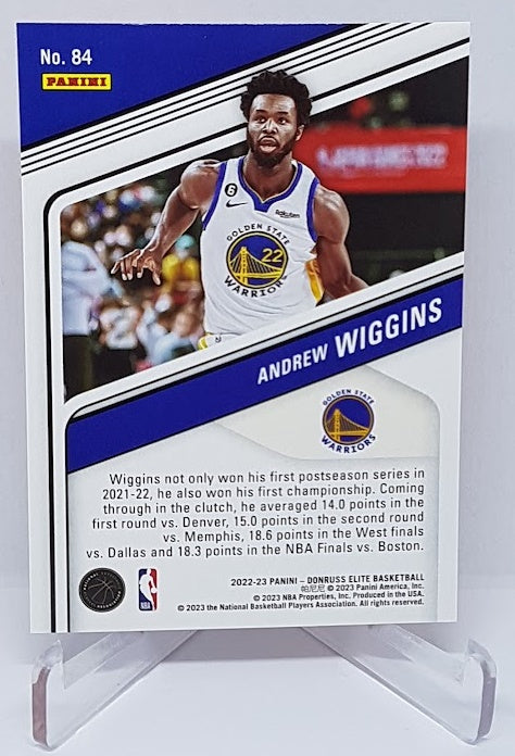 2022-23 Panini Donruss Elite Orange Andrew Wiggins Warriors #84