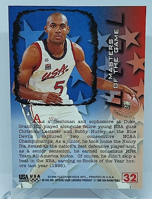 1996 Fleer Special Issue By the Numbers Grant Hill Team USA #12