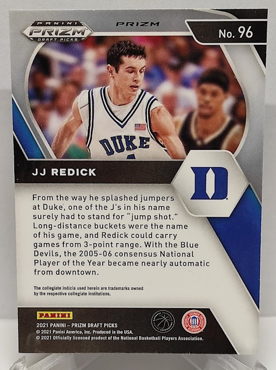 2021 Panini Prizm Draft Picks Green Prizm JJ Redick Duke #96