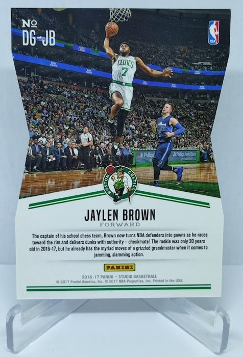 2016-17 Panini Studio Defying Gravity Die-Cut Jaylen Brown Celtics