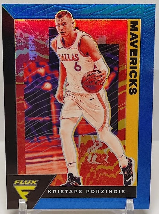 2020-21 Panini Flux Blue Prizm Kristaps Porzingis Mavericks #38