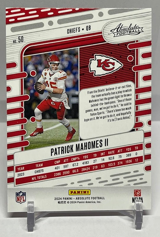 2024 Panini Absolute Kaleidoscope Patrick Mahomes II Chiefs #50 *3