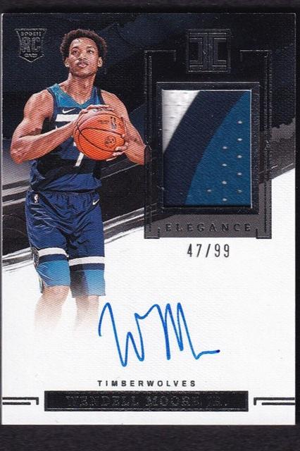 2022-23 Panini Impeccable RPA RC Wendell Moore Minnesota 47/99 #126