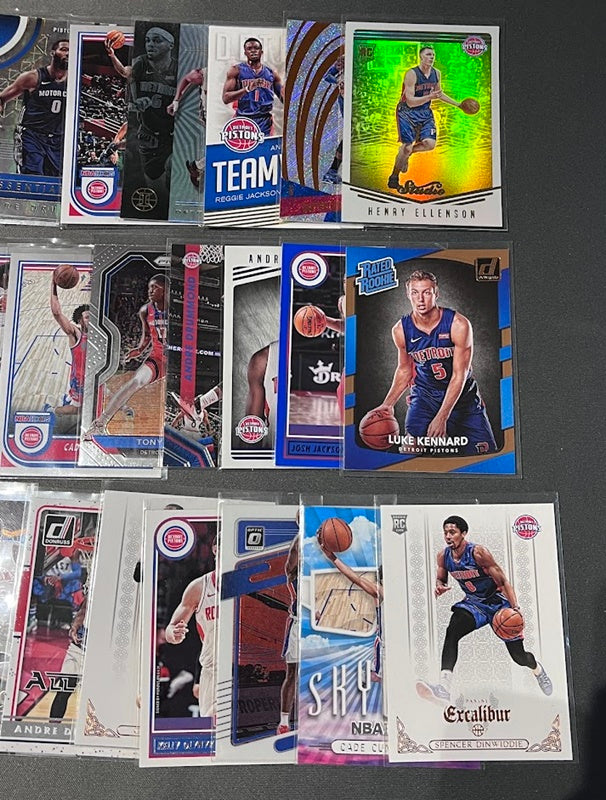 30 Card Team Lot DETROIT PISTONS Rookies & Veterans A