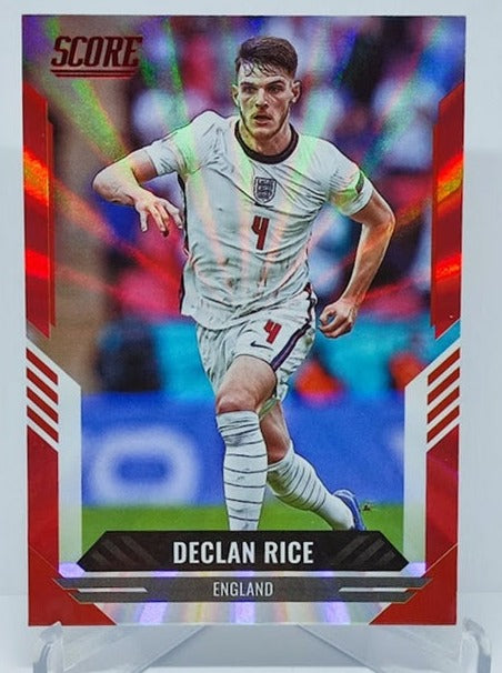 2021-22 Panini Score FIFA Red Laser Declan Rice England #74