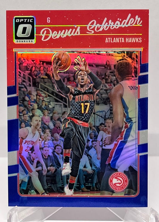 2016-17 Panini Donruss Optic Blue Prizm Dennis Schröder Hawks 03/49 #34