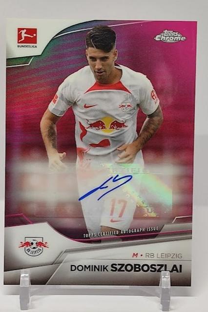 2022-23 Topps Chrome Auto Dominik Szoboszlai RB Leipzig 137/150