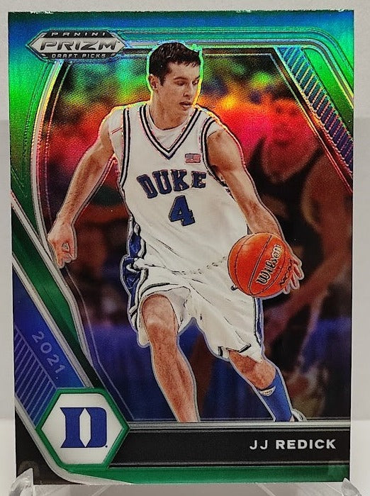 2021 Panini Prizm Draft Picks Green Prizm JJ Redick Duke #96