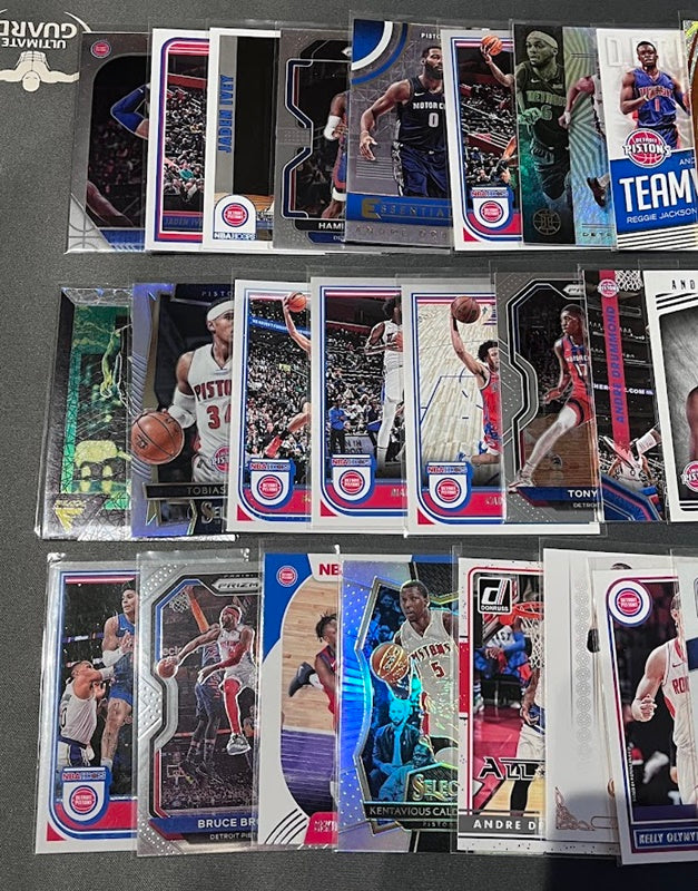 30 Card Team Lot DETROIT PISTONS Rookies & Veterans A