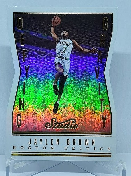 2016-17 Panini Studio Defying Gravity Die-Cut Jaylen Brown Celtics