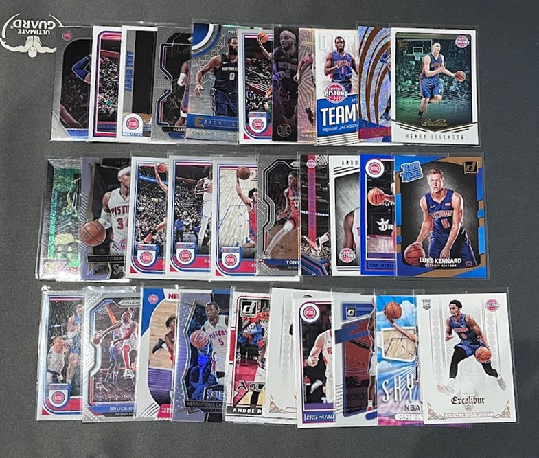30 Card Team Lot DETROIT PISTONS Rookies & Veterans A