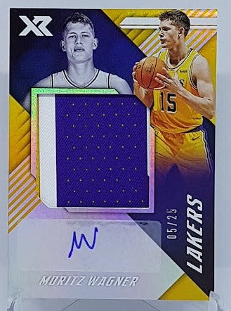 2018-19 Panini Chronicles XR 3cl Patch Moritz Wagner Lakers 05/25