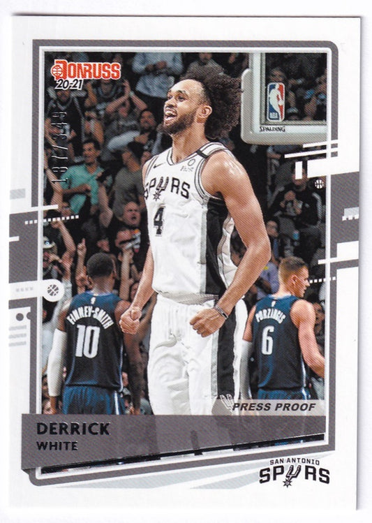 2020-21 Panini Donross Press Proof Derrick White Spurs 187/349 #200