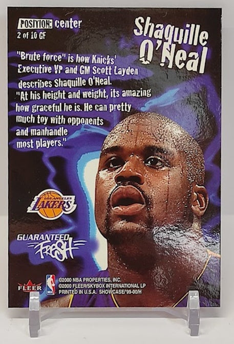 1999-00 Flair Showcase Guarenteed Fresh Shaquille O'Neal Lakers *2