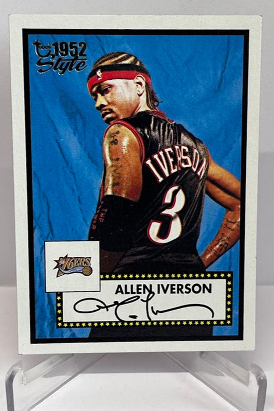 2006 Topps 1952 Style Inscription Allen Iverson 76ers #112
