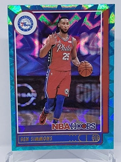 2021-22 Panini Hoops Teal Explosion Ben Simmons 76ers #17