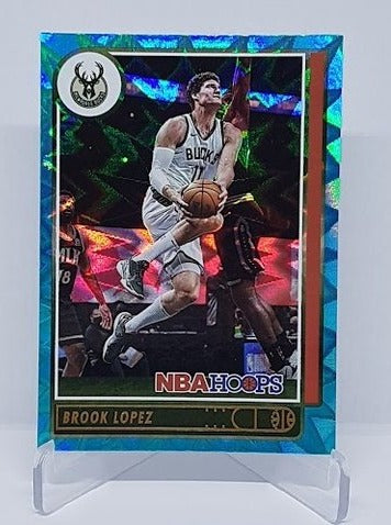 2021-22 Panini Hoops Teal Explosion Brook Lopez Bucks #73