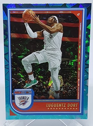 2022-23 Panini Hoops Teal Explosion Luguentz Dort OKC Thunder #202