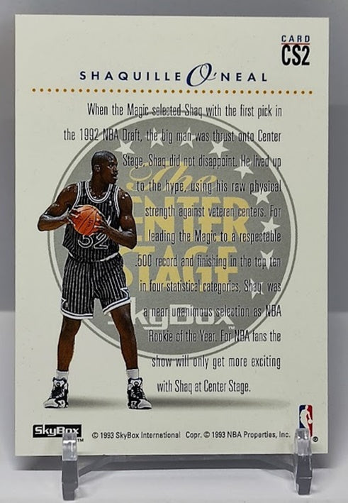 1993-94 Skybox Center Stage Shaquille O'Neal Orlando *2